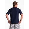 image:imageMens Short Sleeve Swim Shirt  UPF 50 Sun Protection  HightideNavy