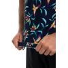 image:imageMens Short Sleeve Swim Shirt  UPF 50 Sun Protection  HightideNavy Birds of Paradise