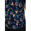 image:imageMens Short Sleeve Swim Shirt  UPF 50 Sun Protection  HightideNavy Birds of Paradise