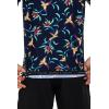 image:imageMens Short Sleeve Swim Shirt  UPF 50 Sun Protection  HightideNavy Birds of Paradise