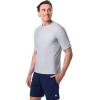 image:imageMens Short Sleeve Swim Shirt  UPF 50 Sun Protection  HightideSlate