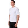 image:imageMens Short Sleeve Swim Shirt  UPF 50 Sun Protection  HightideWhite