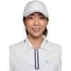 image:imageWomens Ponytail Cap  UPF 50 Sun Protection  Racket PadelWhite