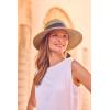 image:imageWomens Sun Hat with Ribbon  UPF 50 Sun Protection  ClaraCoffee Multi