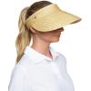 image:imageWomens Wheat Straw Visor  UPF 50 Sun Protection  CarmenNatural