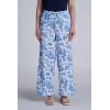 image:imageWomens Wide Leg Pants with Side Slits  UPF 50 Sun Protection  PetraPeriwinkle Isla Bonita