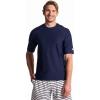 image:imageMens Short Sleeve Swim Shirt  UPF 50 Sun Protection  HightideNavy