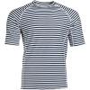 image:imageMens Short Sleeve Swim Shirt  UPF 50 Sun Protection  HightideWhiteNavy Stripe
