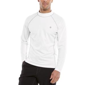 image:imageMens Surf Long Sleeve Rash Guard  UPF 50 Sun Protection  TulumWhite