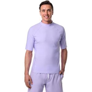 image:imageMens Surf Short Sleeve Rash Guard  UPF 50 Sun Protection  TulumLavendula