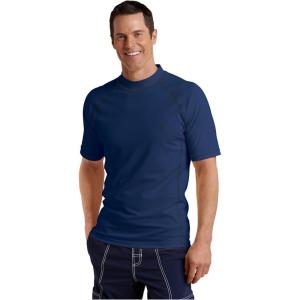 image:imageMens Surf Short Sleeve Rash Guard  UPF 50 Sun Protection  TulumNavy