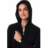 image:imageCoolibar Womens Long ZipUp Hoodie  UPF 50 Sun Protection  CabanaBlack