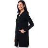 image:imageCoolibar Womens Long ZipUp Hoodie  UPF 50 Sun Protection  CabanaBlack