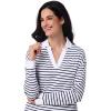 image:imageLong Sleeve Collared Polo Shirt  UPF 50 Sun Protection  Fontainebleau 20WhiteNavy
