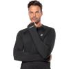 image:imageMens Agility Long Sleeve Performance TShirt  UPF 50 Sun Protection  SonoraBlack