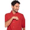 image:imageMens Camp Shirt  UPF 50 Sun Protection  Safari CampCarmine Red