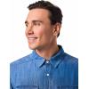 image:imageMens Chambray Long Sleeve Shirt  UPF 50 Sun Protection  CarsonLight Indigo