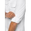 image:imageMens Chambray Long Sleeve Shirt  UPF 50 Sun Protection  CarsonWhite Chambray