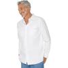 image:imageMens Chambray Long Sleeve Shirt  UPF 50 Sun Protection  CarsonWhite Chambray