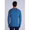 image:imageMens LongSleeve TShirt with Thumbholes  UPF 50 Sun Protection  LumaLeo in BlackBlue Dusk
