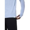 image:imageMens LongSleeve TShirt with Thumbholes  UPF 50 Sun Protection  LumaLeo in BlackLight Blue Heather