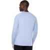 image:imageMens LongSleeve TShirt with Thumbholes  UPF 50 Sun Protection  LumaLeo in BlackLight Blue Heather