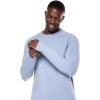 image:imageMens LongSleeve TShirt with Thumbholes  UPF 50 Sun Protection  LumaLeo in BlackLight Blue Heather