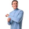 image:imageMens QuarterZip  UPF 50 Sun Protection  SonoraLight Blue
