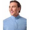 image:imageMens QuarterZip  UPF 50 Sun Protection  SonoraLight Blue