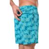 image:imageMens Swim Shorts  UPF 50 Sun Protection  Kahuna in Tahitian Teal Swaying Palms
