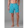 image:imageMens Swim Shorts  UPF 50 Sun Protection  Kahuna in Tahitian Teal Swaying Palms