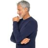image:imageMens VNeck Long Sleeve TShirt  UPF 50 Sun Protection  MoradaNavy