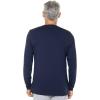 image:imageMens VNeck Long Sleeve TShirt  UPF 50 Sun Protection  MoradaNavy
