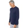 image:imageMens VNeck Long Sleeve TShirt  UPF 50 Sun Protection  MoradaNavy