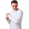 image:imageMens VNeck Long Sleeve TShirt  UPF 50 Sun Protection  MoradaWhite