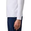 image:imageMens VNeck Long Sleeve TShirt  UPF 50 Sun Protection  MoradaWhite