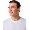 image:imageMens VNeck Long Sleeve TShirt  UPF 50 Sun Protection  MoradaWhite