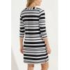 image:imageTunic Dress with 34 Sleeve  UPF 50 Sun Protection  OceansideBlackGrey