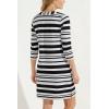 image:imageTunic Dress with 34 Sleeve  UPF 50 Sun Protection  OceansideBlackGrey