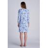 image:imageTunic Dress with 34 Sleeve  UPF 50 Sun Protection  OceansidePeriwinkle Isla Bonita