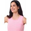 image:imageWomens Basic Tank  UPF 50 Sun Protection  MoradaFlamingo PinkWhite