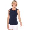 image:imageWomens Basic Tank  UPF 50 Sun Protection  MoradaNavy