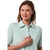 image:imageWomens Button Down Short Sleeve Shirt  UPF 50 Sun Protection  MorningsideMisty Aqua