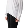 image:imageWomens Drape Long Sleeve TShirt  UPF 50 Sun Protection  West PalmWhite