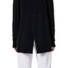image:imageWomens Long Sleeve Sun Wrap with Back Slit  UPF 50 Sun Protection  LumaLeoBlack