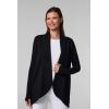 image:imageWomens Long Sleeve Sun Wrap with Back Slit  UPF 50 Sun Protection  LumaLeoBlack
