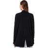 image:imageWomens Long Sleeve Sun Wrap with Back Slit  UPF 50 Sun Protection  LumaLeoBlack