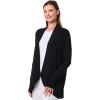 image:imageWomens Long Sleeve Sun Wrap with Back Slit  UPF 50 Sun Protection  LumaLeoBlack