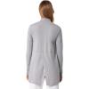 image:imageWomens Long Sleeve Sun Wrap with Back Slit  UPF 50 Sun Protection  LumaLeoGrey Heather