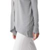 image:imageWomens Long Sleeve Sun Wrap with Back Slit  UPF 50 Sun Protection  LumaLeoGrey Heather